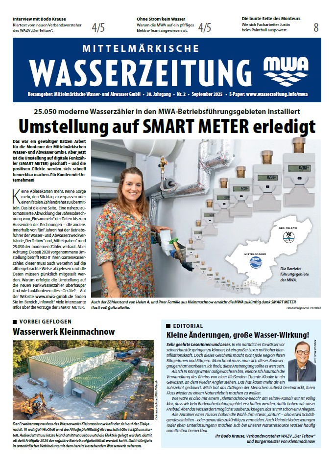 Titelseite der Wasserzeitung